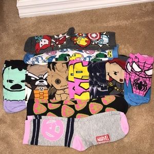 12 Pairs of Avengers Socks